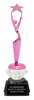 Reach For The Stars Pink Metallic Diamond Riser Trophy on Synthetic Regal Base [TDRPNK8-RFTSL]