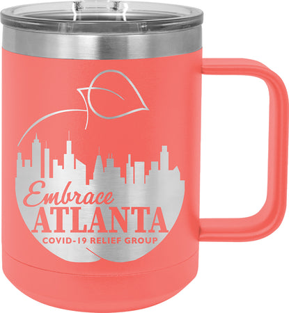 Polar Camel 15oz Handled Coffee Mug - Coral [DJPC10-17]