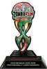 Zombie Run Tribal Flames Colorix Acrylic Trophy- 7 inch [TACR7-TF-ZMBRN-Q]