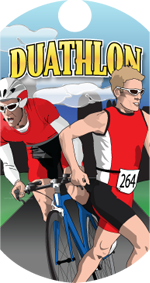 Duathlon Dog Tag Insert [DT-1216]