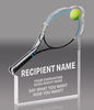 Tennis Acrylic Award - 4 x 3.5 inch [ATN-4-Q]