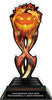 Halloween Flaming Pumpkin Tribal Flames Acrylic Trophy - 8.5 inch [TACR85-TF-FNW-HLWN-PMP-Q]