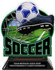 Soccer Colorix-T Acrylic Trophy [TACR6-SC-Q]