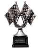 Crossed Flags Resin Trophy [RM1078]