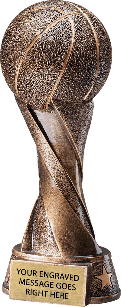 Spiral Basketball Resin Trophy [RBKSPRL-9]