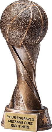 Spiral Basketball Resin Trophy [RBKSPRL-9]