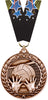 Volleyball Dimensional Medal- Bronze [MSW2-VB-B]