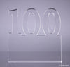 Number 100 Acrylic Award - 6 inch [ATNM-100-6-Q]