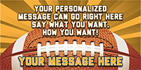 Football 3 x 6 Vinyl Banner- Rays [VB-FB-RAY-36]