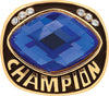 Blue Cut Glass Champion Ring- Gold [RNGJ6-BLU-G]