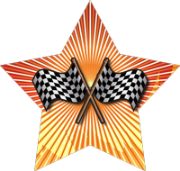Auto/Racing: Racing Flags Star Insert [ST-4356]
