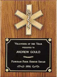Emergency Medical Plaque with Antique Bronze Finish Casting [TDP2930]