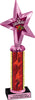 Exclusive Pink Star Insert Column Trophy [TWS13P]