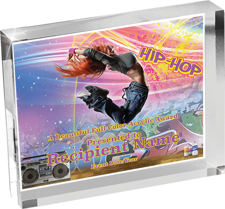 Dance Horizontal Vibrix Acrylic Award [A43BH-DC]