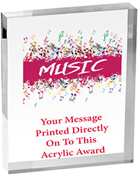 Music Vibrix Acrylic Awards [3/4 inch thick]