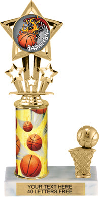 Shooting Star Single-Trim Insert Holder Trophies