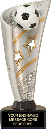 Soccer Banner Resin 3D Sport Trophy [RJBAN8-SC]
