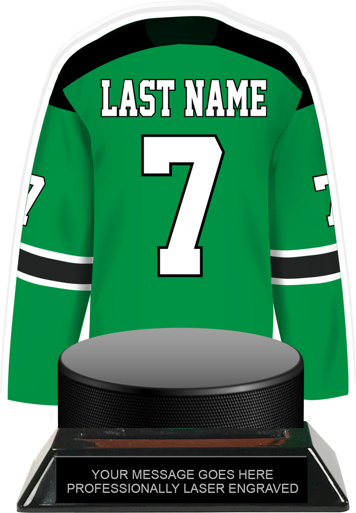 Hockey Jersey Colorix-T Acrylic Trophy- Green [TACR7-JSY-HK-GRN-Q]