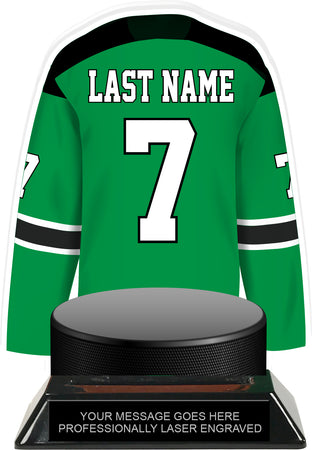 Hockey Jersey Colorix-T Acrylic Trophy- Green [TACR7-JSY-HK-GRN-Q]