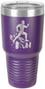 Polar Camel 30 oz. Ringneck Purple Vacuum Insulated Tumbler w/Clear Lid [TVIJ309]