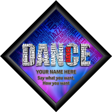 Diamond Plaque- Dance [PFCDIA-14-DC]