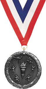 Track & Field M2CX Medal- Silver [M2CX-TF-S]