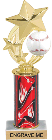 Baseball Shooting Star Spinning Trophy [TSSS10-BS]