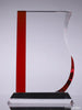 Red Wave Crystal Award - 7.5 inch [CM59RD-7]