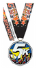 5K Decagon Painted Medal [MDCM2-5K]