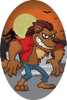 Halloween: Werewolf Oval Insert [OV-3677]