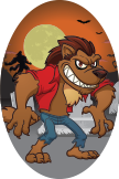 Halloween: Werewolf Oval Insert [OV-3677]
