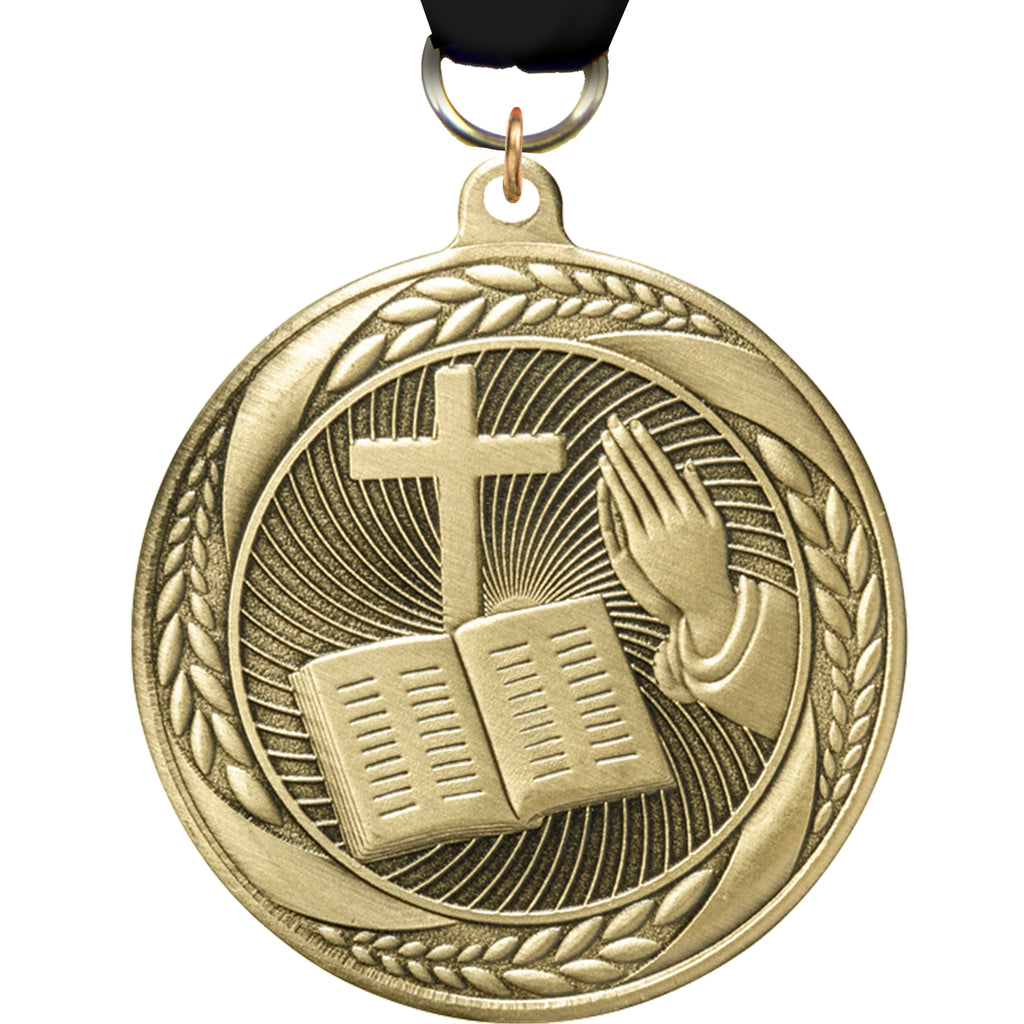 2.25" Religion Laurel Wreath Medal [MM2S-26]