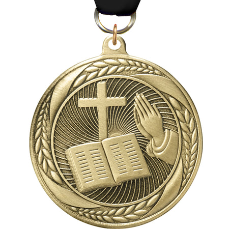 2.25" Religion Laurel Wreath Medal [MM2S-26]