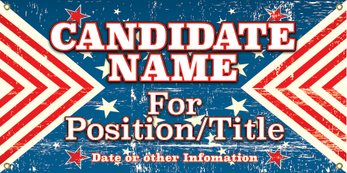 Vinyl Political Banners- Vintage