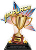1st Place Shattered Star Colorix Acrylic Trophy- 8.5 inch [TACR85-STR-1ST-Q]