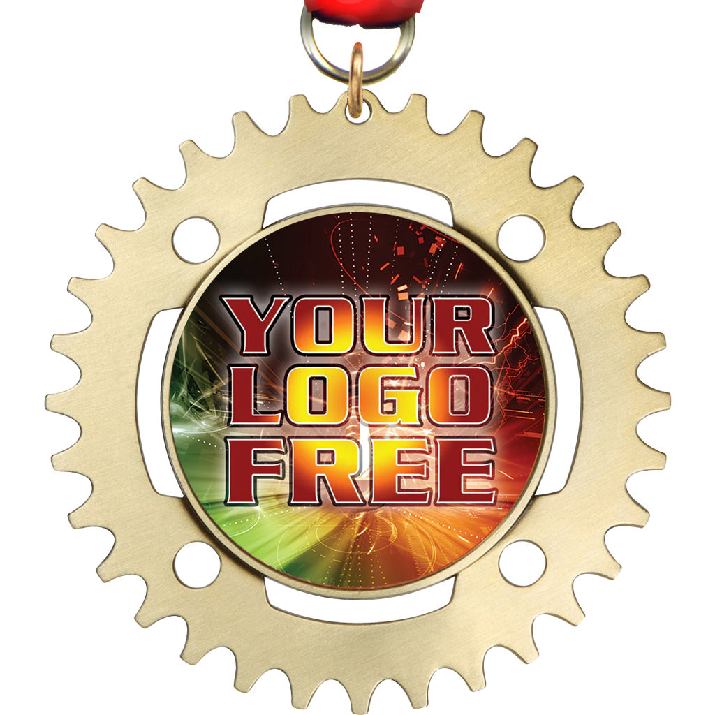 3" Custom Sprocket Insert Medal [MXCY3]