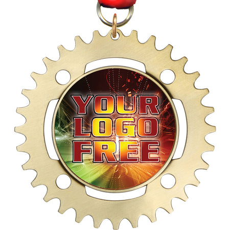3" Custom Sprocket Insert Medal [MXCY3]