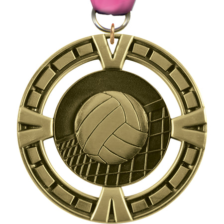 2.5" Volleyball Victory Medal [M4V25-VB]