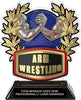 Metallic Arm Wrestling Colorix-T Acrylic Trophy - 6.25 inch [TACR6-ARMWS2-Q]