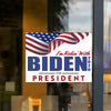 I'm Ridin' with Biden Waving Flag Vinyl Sticker - 6 x 4.5 inch [STK-POL-BIDEN-WAV]