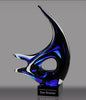 Cobalt Harbor Art Glass Award - 13.5 inch [AGM51]