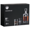 27oz Rectangle Glass Decanter Set with Four 8 oz. Glasses [DWJ351S]