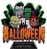 Halloween Monster Mash Colorix-T Acrylic Trophy- 8.25 inch [TACR8-HLWN-MNSTR-Q]