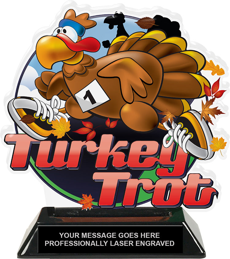 Turkey Trot Colorix-T Acrylic Cut Out -6.25 Inches [TACR6-TRKTRT-Q]