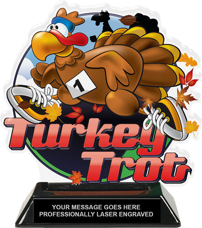 Turkey Trot Colorix-T Acrylic Cut Out -6.25 Inches [TACR6-TRKTRT-Q]