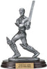 Cricket Batsman Pewter Finish Resin Trophy - Male [SGRCRT]