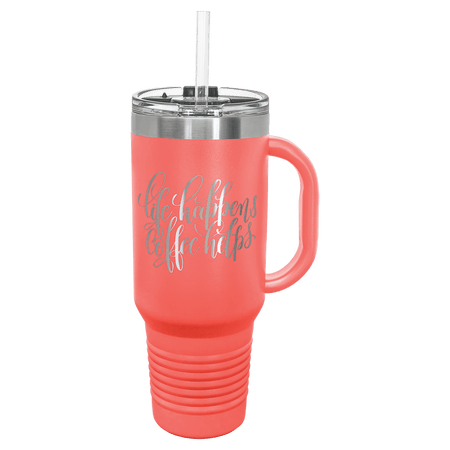 Polar Camel 40 oz. Travel Mug with Handle - Coral [TJPC74-CRL]