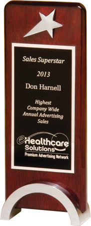 Chrome Plated Star Plaque [TD1584]