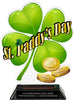 St. Paddy's Day Colorix-T Acrylic Trophy- 8.25 inch [TACR8-STPAT-Q]