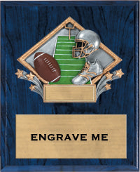 Football Color Diamond Plaque [P9RCD75-FB]